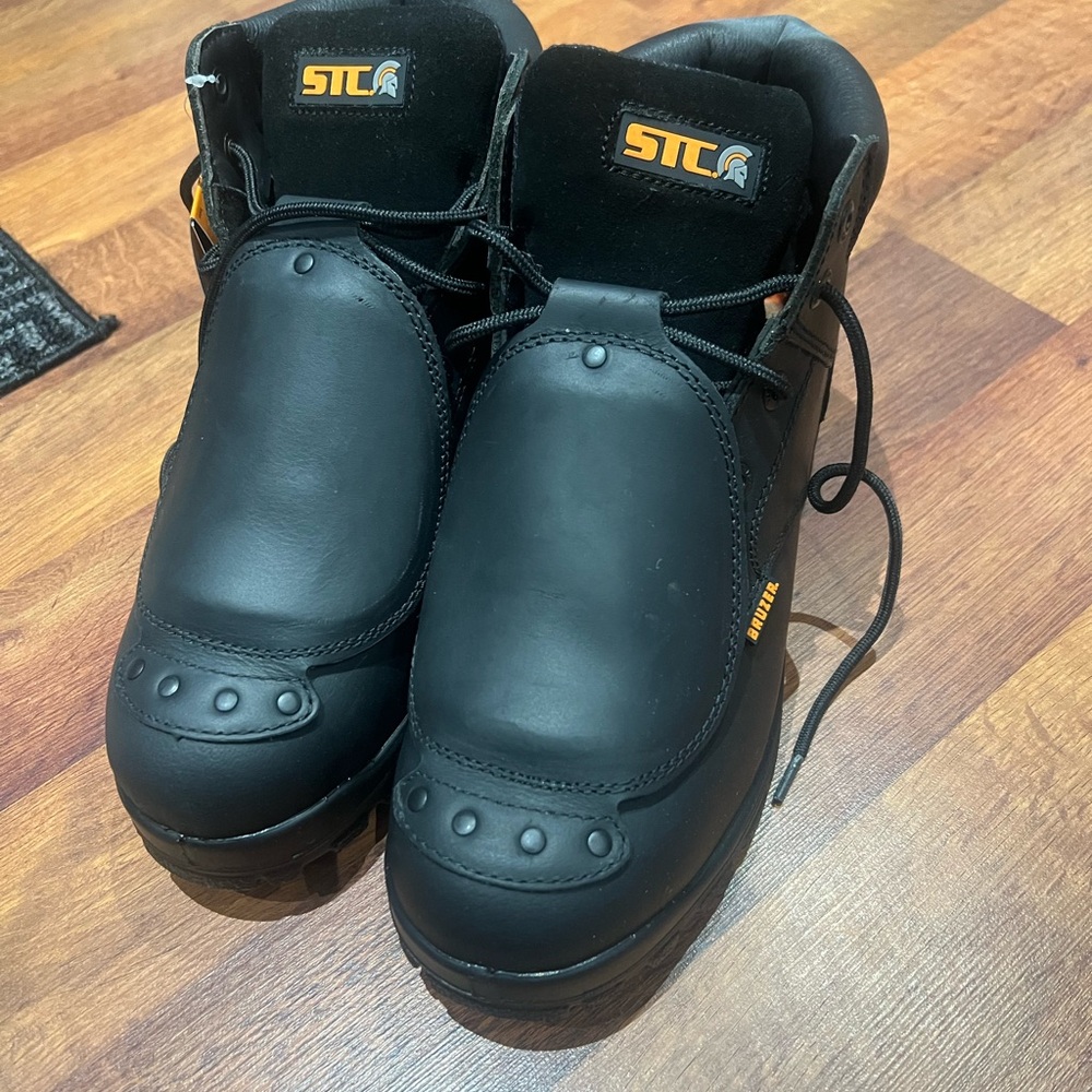 STC Black Men's Work Shoes